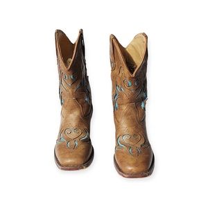 ROPER Glitter Western Cowboy Boots Size 1